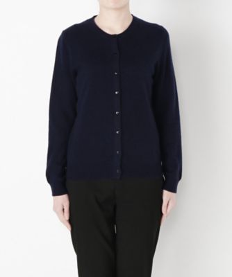 【SALE（伊勢丹）】 &starf;<カシミヤ100%>丸首カーディガン(17FW-RCD SA-5168) ネービーブルー 【三越・伊勢丹/公式】