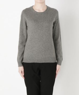 【SALE（伊勢丹）】 &starf;<カシミヤ100%>丸首セーター(17FW-RPO SA-5172) グレー 【三越・伊勢丹/公式】