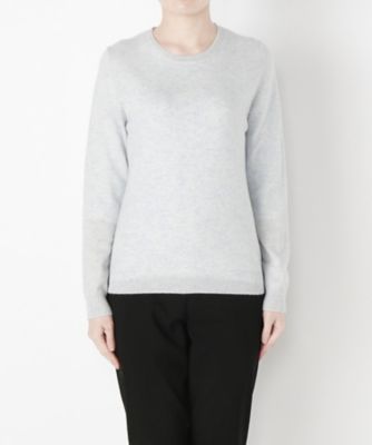 【SALE（伊勢丹）】 &starf;<カシミヤ100%>丸首セーター(17FW-RPO SA-5172) サックス 【三越・伊勢丹/公式】