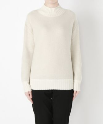 【SALE（伊勢丹）】 &starf;<カシミヤ100%>編地セーター(17FW-TKPO SA-7134) シロ 【三越・伊勢丹/公式】