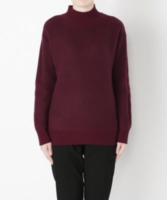 【SALE（伊勢丹）】 &starf;<カシミヤ100%>編地セーター(17FW-TKPO SA-7134) ワイン 【三越・伊勢丹/公式】