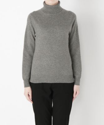 【SALE（伊勢丹）】 &starf;<カシミヤ100%>タートルネックセーター(17FW-TNPO SA-5170) グレー 【三越・伊勢丹/公式】