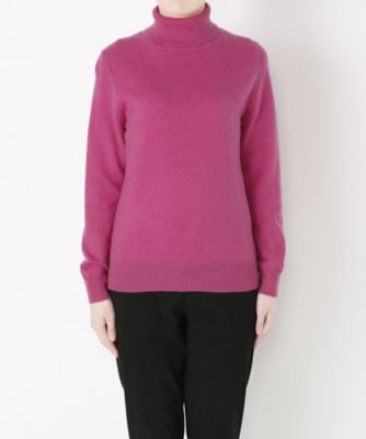 【SALE（伊勢丹）】 &starf;<カシミヤ100%>タートルネックセーター(17FW-TNPO SA-5170) ピンク 【三越・伊勢丹/公式】