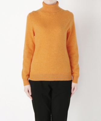 【SALE（伊勢丹）】 &starf;<カシミヤ100%>タートルネックセーター(17FW-TNPO SA-5170) オレンジ 【三越・伊勢丹/公式】