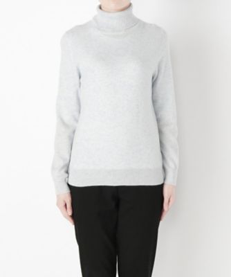【SALE（伊勢丹）】 &starf;<カシミヤ100%>タートルネックセーター(17FW-TNPO SA-5170) サックス 【三越・伊勢丹/公式】