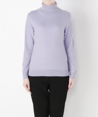 【SALE（伊勢丹）】 &starf;<カシミヤ100%>タートルネックセーター(17FW-TNPO SA-5170) ラベンダー 【三越・伊勢丹/公式】