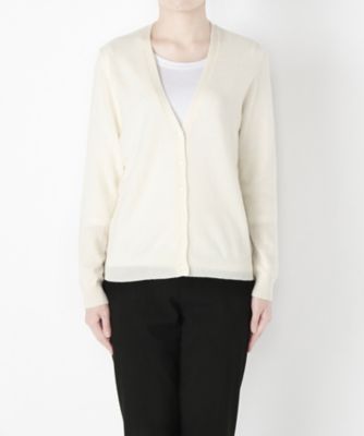 【SALE（伊勢丹）】 &starf;<カシミヤ100%>Vネックカーディガン(17FW-VCD SA-5169) シロ 【三越・伊勢丹/公式】