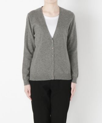 【SALE（伊勢丹）】 &starf;<カシミヤ100%>Vネックカーディガン(17FW-VCD SA-5169) グレー 【三越・伊勢丹/公式】