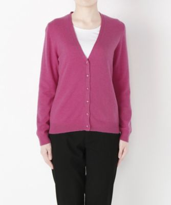 【SALE（伊勢丹）】 &starf;<カシミヤ100%>Vネックカーディガン(17FW-VCD SA-5169) ピンク 【三越・伊勢丹/公式】