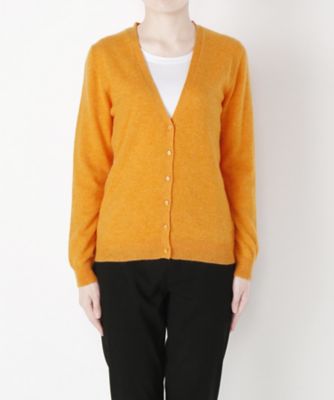 【SALE（伊勢丹）】 &starf;<カシミヤ100%>Vネックカーディガン(17FW-VCD SA-5169) オレンジ 【三越・伊勢丹/公式】