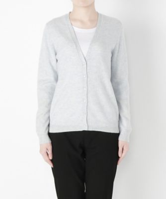 【SALE（伊勢丹）】 &starf;<カシミヤ100%>Vネックカーディガン(17FW-VCD SA-5169) サックス 【三越・伊勢丹/公式】