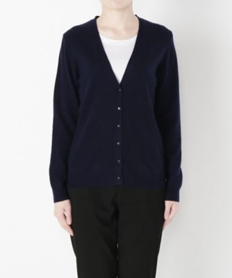【SALE（伊勢丹）】 &starf;<カシミヤ100%>Vネックカーディガン(17FW-VCD SA-5169) ネービーブルー 【三越・伊勢丹/公式】
