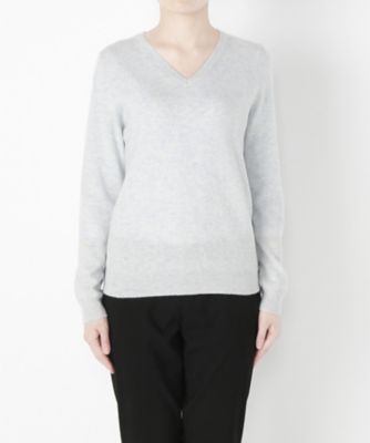 【SALE（伊勢丹）】 &starf;<カシミヤ100%>Vネックセーター(17FW-VPO SA-5171) サックス 【三越・伊勢丹/公式】
