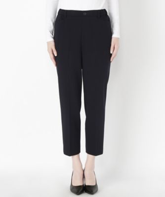 ＜Clothing＞ 9分丈ホバオイルプルオンスリムパンツ(CL72PT202K) ネイビー 【三越・伊勢丹/公式】