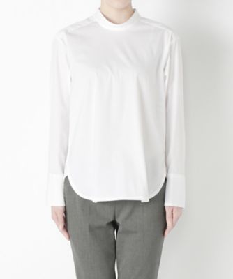 ＜Clothing＞ ハイネックハイカウントシャツ CL72BL002K ホワイト 【三越・伊勢丹/公式】