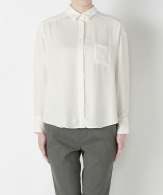 ＜Clothing＞ カシュクールシャツ CL72BL005K ホワイト 【三越・伊勢丹/公式】