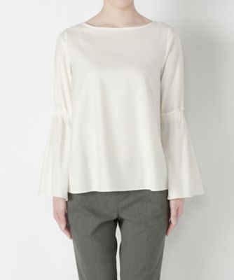 ＜Clothing＞ ベルスリーブブラウス CL72BL007K ホワイト 【三越・伊勢丹/公式】
