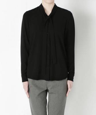＜Clothing＞ トリアセボウタイブラウス CL72BL008K ブラック 【三越・伊勢丹/公式】