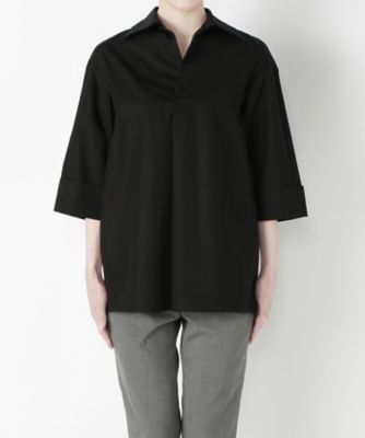 ＜Clothing＞ ハイカウントワイヤービッグシャツ CL72BL010K ブラック 【三越・伊勢丹/公式】