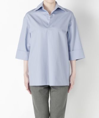 ＜Clothing＞ ハイカウントワイヤービッグシャツ CL72BL010K アイスブルー 【三越・伊勢丹/公式】
