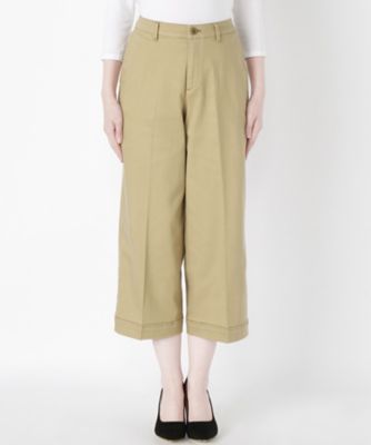 ＜Clothing＞ 8分丈チノセミワイドストレート CL72PT103K ベージュ 【三越・伊勢丹/公式】