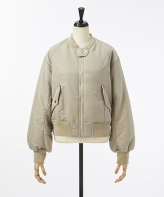 ＜LUGHA/ルーガ＞ MA-1(CL72CT017C) グレージュ 【三越・伊勢丹/公式】