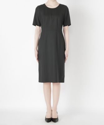 ＜Clothing＞ 梳毛スーツドレス CL72OP001C チャコール 【三越・伊勢丹/公式】