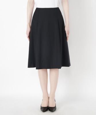 ＜Clothing＞ 梳毛タックスカート CL72SK002C ネイビー 【三越・伊勢丹/公式】