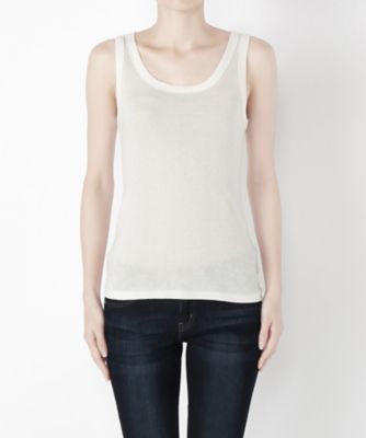 ＜Clothing＞ フライス丸胴タンクトップ CL72CS001C シロ 【三越・伊勢丹/公式】