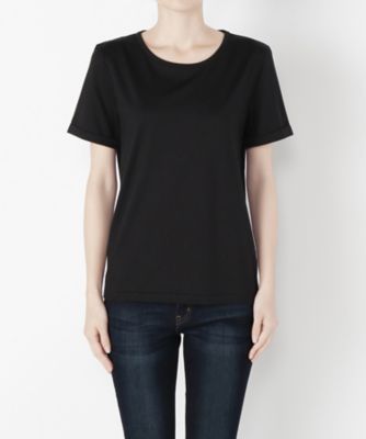 ＜Clothing＞ クルーネック半袖カット アンド ソ-ン CL72CS004C クロ 【三越・伊勢丹/公式】