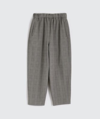 ＜BPQC/ビーピーキューシー＞ ウエストゴム クロップドパンツ(BP72SGM005) ブラウンチェック 【三越・伊勢丹/公式】