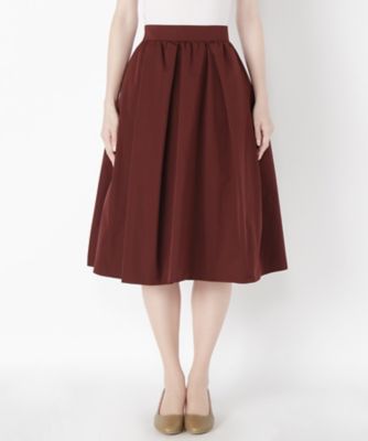 ＜Clothing＞ フレアスカート(CL72SK006C) ボルドー 【三越・伊勢丹/公式】
