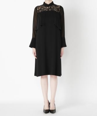 ＜Clothing＞ レースドレス CL72DR006K クロ 【三越・伊勢丹/公式】