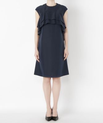 ＜Clothing＞ ひらひら重ねドレス(CL72DR009K) ネイビーブルー 【三越・伊勢丹/公式】