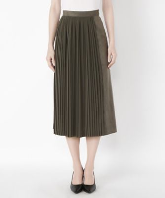 ＜Clothing＞ スエード調プリーツスカート(CL72SK008C) ブラウンベージュ 【三越・伊勢丹/公式】