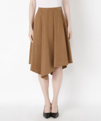 ＜Clothing＞ アシンメトリースカート(CL72SK011K) ブラウン 【三越・伊勢丹/公式】