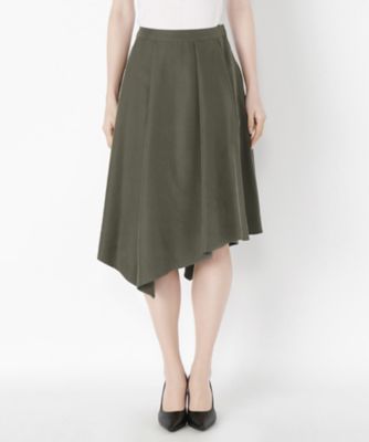 ＜Clothing＞ アシンメトリースカート(CL72SK011K) カーキ 【三越・伊勢丹/公式】