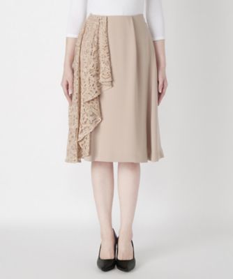 ＜Clothing＞ レース重ねスカート CL72SK012K ピンク 【三越・伊勢丹/公式】