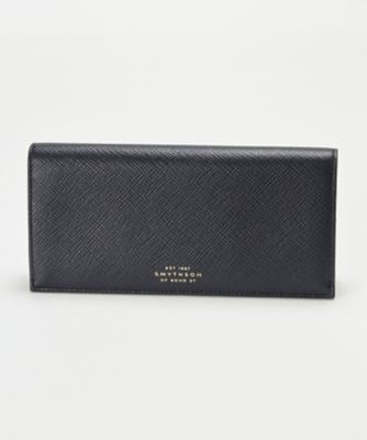 ＜スマイソン＞ PANAMA/小銭入れ付長財布 ネイビー 【三越・伊勢丹/公式】