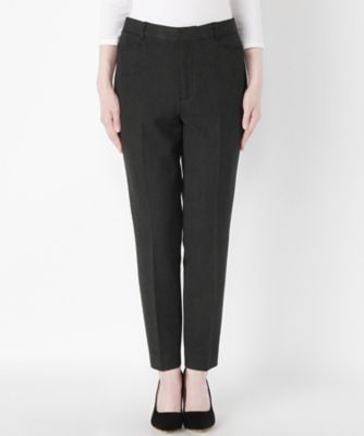 ＜Clothing＞ 9分丈椿オイルスリムパンツ CL72PT204C ブラック 【三越・伊勢丹/公式】
