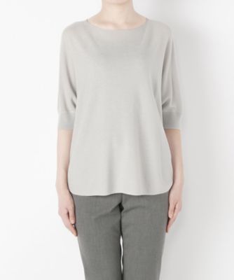 ＜Clothing＞ ガーターラウンドネックプルオーバー(CL72SW003K) グレー 【三越・伊勢丹/公式】