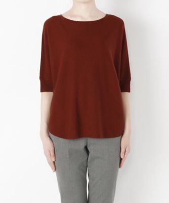 ＜Clothing＞ ガーターラウンドネックプルオーバー(CL72SW003K) レッド 【三越・伊勢丹/公式】