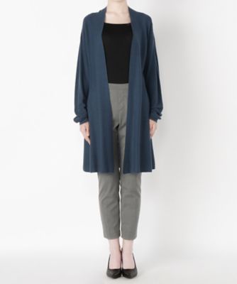 ＜Clothing＞ ロングカーディガン(CL72SW004K) ブルーグレー 【三越・伊勢丹/公式】