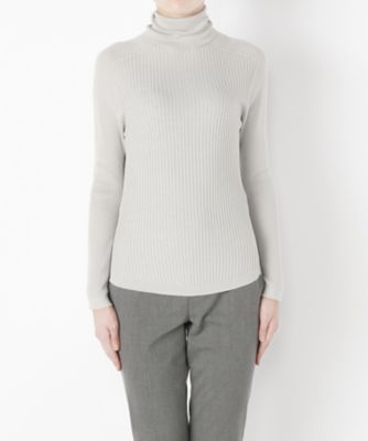 ＜Clothing＞ 2x1リブタートルネック(CL72SW005K) グレー 【三越・伊勢丹/公式】