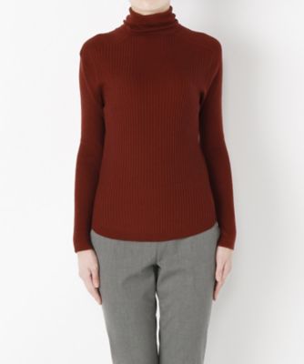 ＜Clothing＞ 2x1リブタートルネック(CL72SW005K) レッド 【三越・伊勢丹/公式】