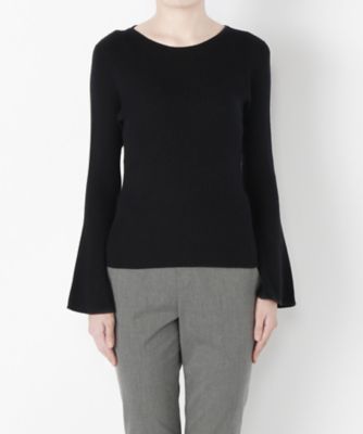 ＜Clothing＞ リブフレアスリーブラウンドプルオーバー(CL72SW006K) ネイビーブルー 【三越・伊勢丹/公式】