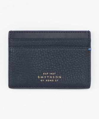＜スマイソン＞ BURLINGTON/カードホルダー ネイビー 【三越・伊勢丹/公式】