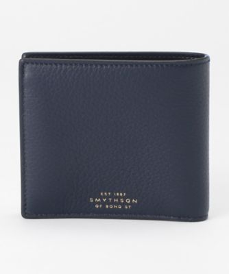 ＜スマイソン＞ BURLINGTON/二つ折り財布(小銭入れ付き) ネイビー 【三越・伊勢丹/公式】