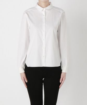 ＜Clothing＞ 袖リブシャツ(CL72BL013K) ホワイト 【三越・伊勢丹/公式】