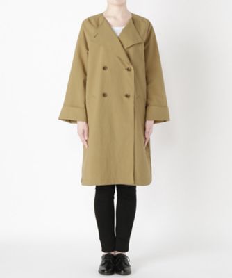 ＜Clothing＞ ノーカラーコート CL72CT006C ベージュ 【三越・伊勢丹/公式】